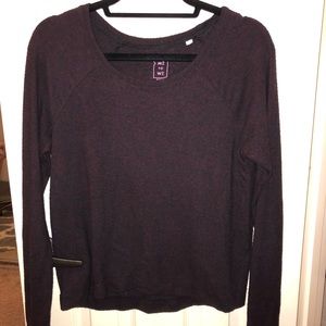 Maroon/black long sleeve fitted shirt